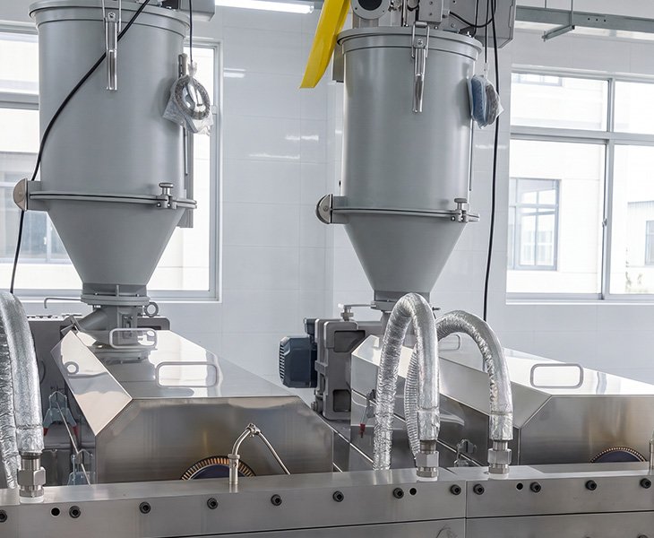 High-temperature melting of raw materials